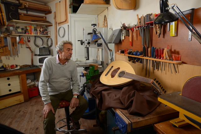 Alexandre Bioud dans son atelier